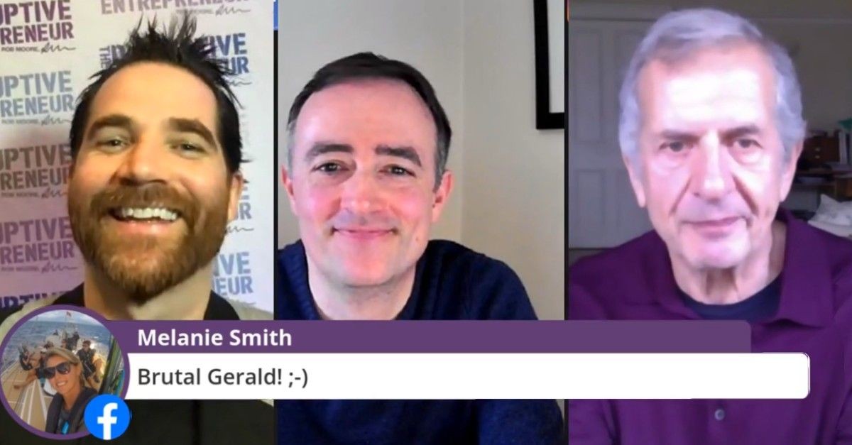 Gavin Gibbons in a live chat with Gerald Ratner and Rob Moore
